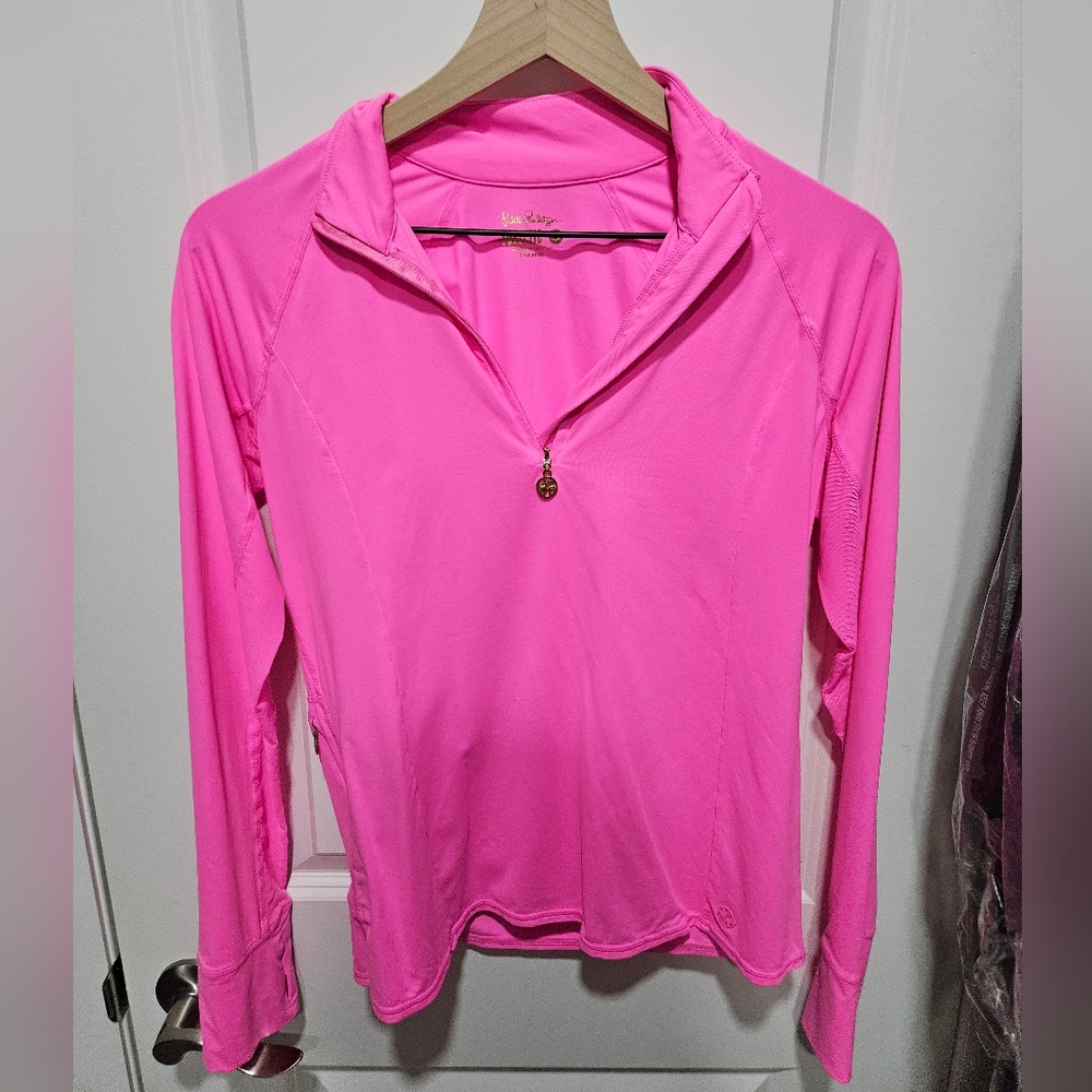 Lilly Pulitzer luxletic pop over pink small euc